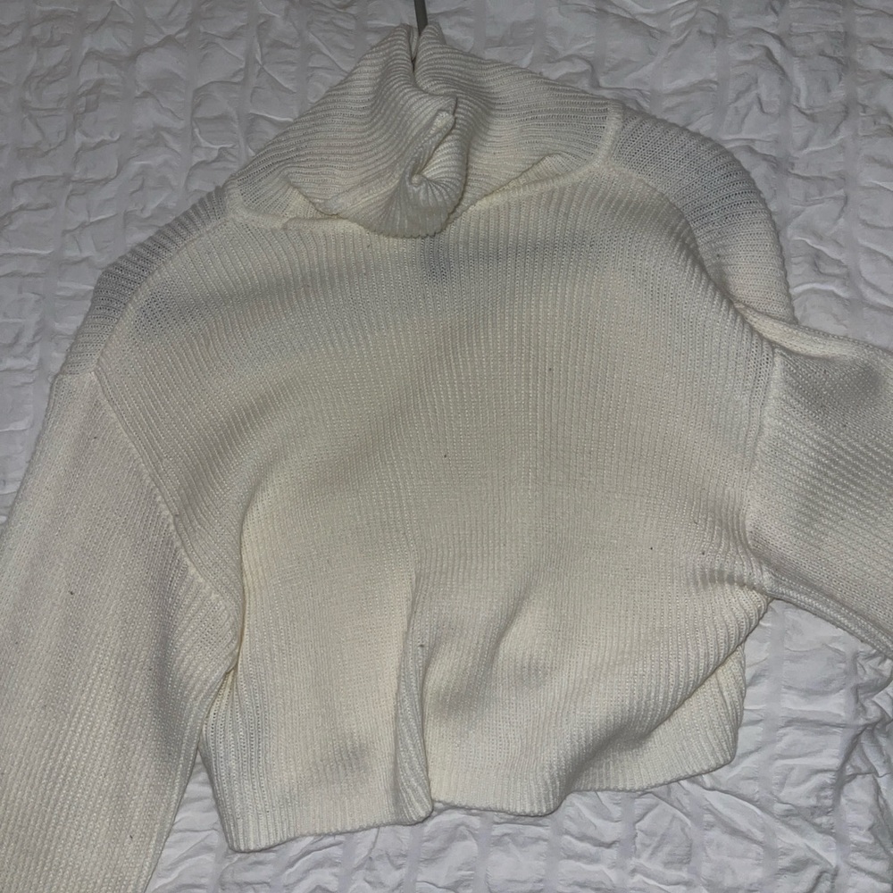 H&M Cream Cowl Neck Sweater
